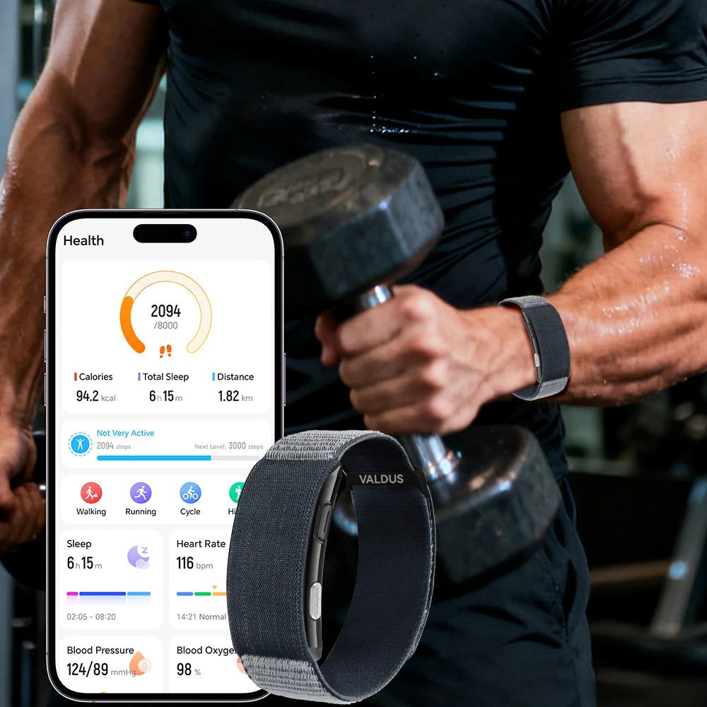 VALDUS Vitro – Pulsera inteligente sin pantalla
